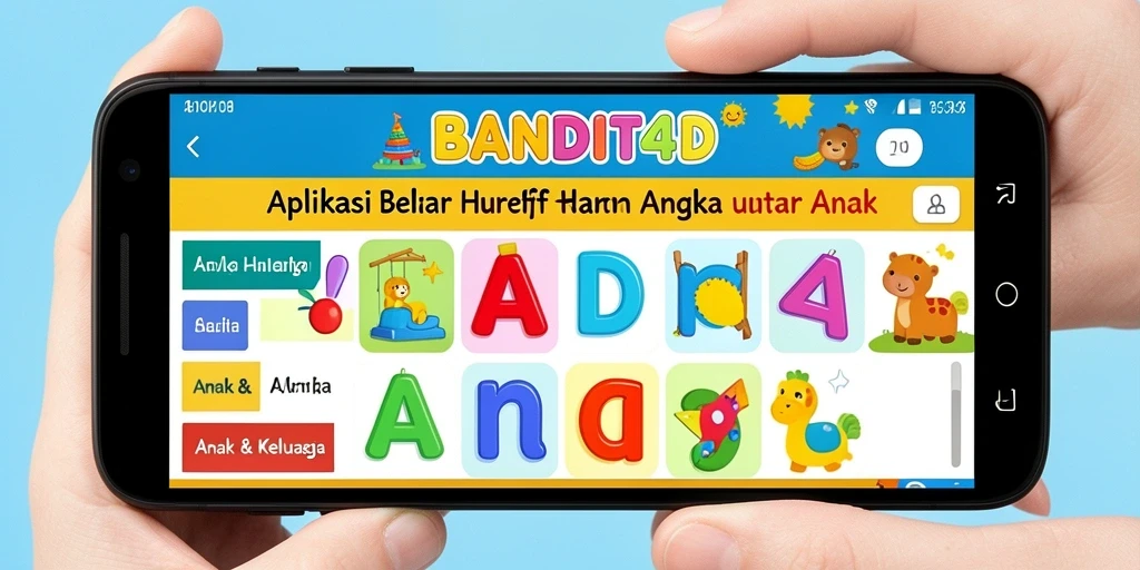 Antarmuka aplikasi BANDIT4D yang interaktif dan edukatif.