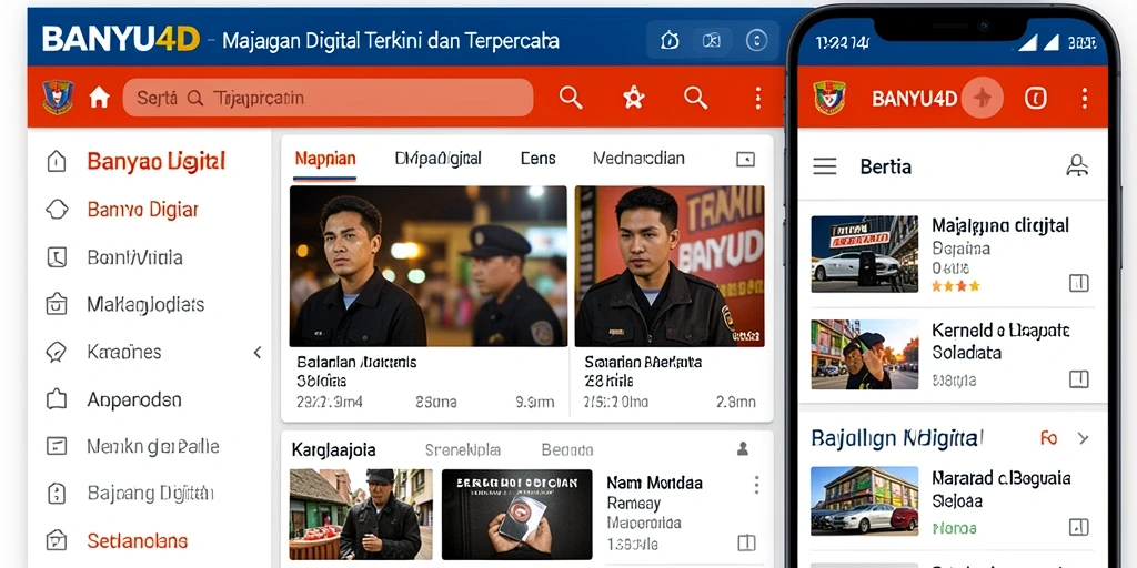 Tampilan antarmuka aplikasi BANYU4D yang modern dan mudah digunakan.
