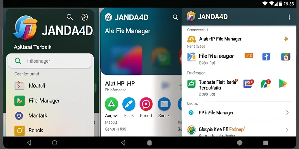 Antarmuka aplikasi JANDA4D yang mudah dipahami untuk mengelola file.