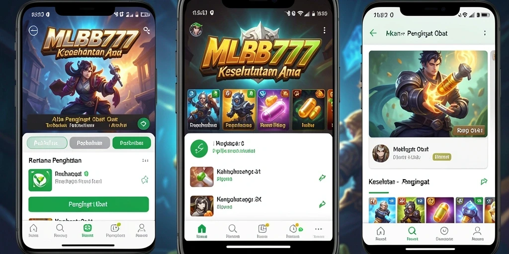 Antarmuka sederhana dan efektif dari MLBB777 untuk pengingat obat.