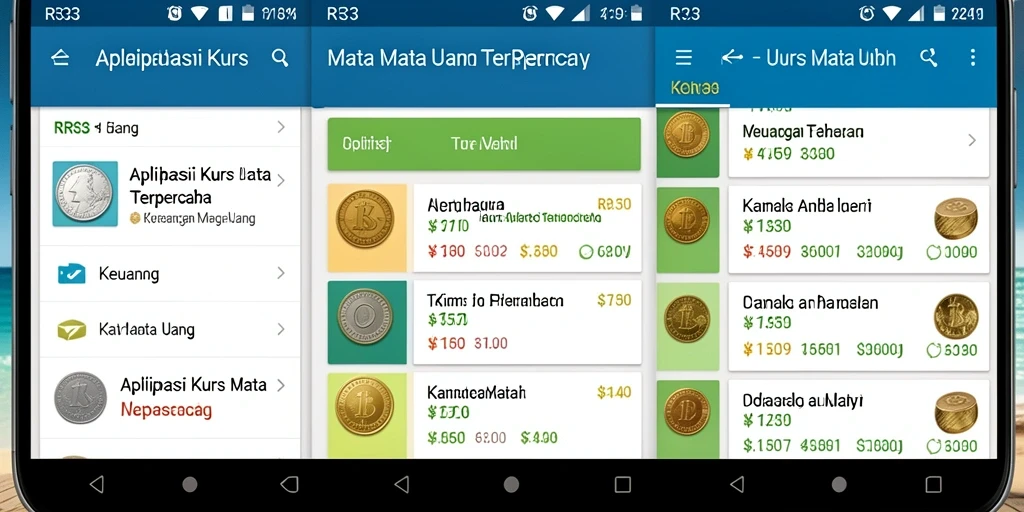 Tampilan antarmuka aplikasi RR33 yang sederhana dan informatif.