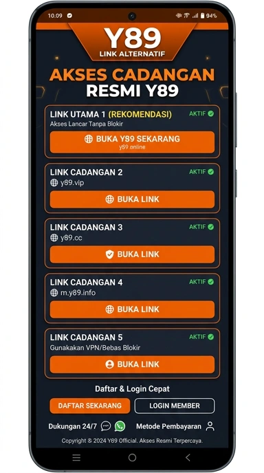 Link Alternatif y89 untuk Download APK Terbaru